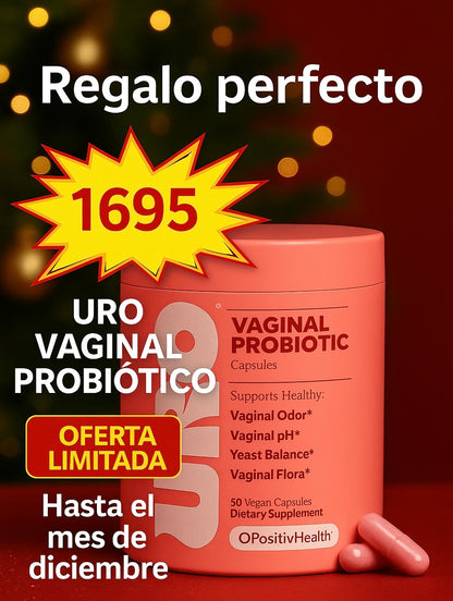 💗 URO VAGINAL PROBIOTICS 60 Cápsulas - Salud Íntima Femenina y Equilibrio del pH