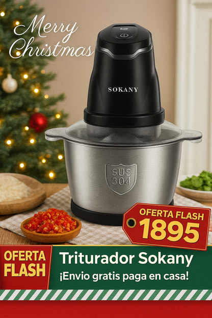Trituradora de Alimentos SOKANY SK-7020 Premium - 400W |