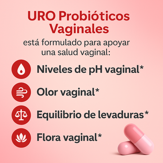 💗 URO VAGINAL PROBIOTICS 60 Cápsulas - Salud Íntima Femenina y Equilibrio del pH