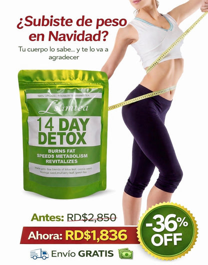 Slimtea 14 Day Detox – Desinflama y Limpia tu Cuerpo Naturalmente