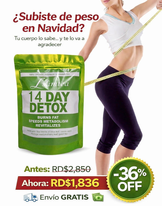 Slimtea 14 Day Detox – Desinflama y Limpia tu Cuerpo Naturalmente
