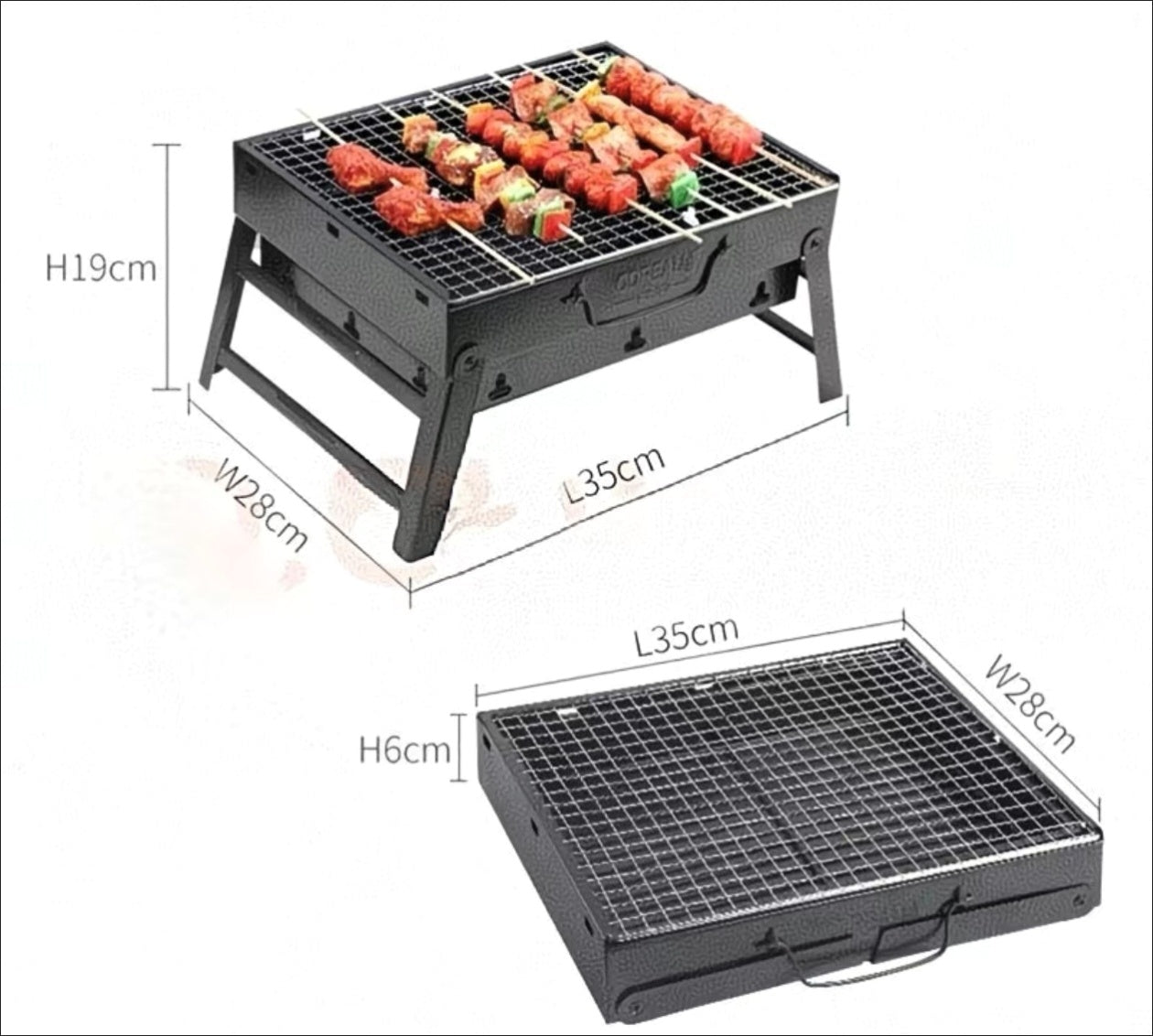 BBQ Barbecue Pequeño Portátil - Parrilla Compacta para Exteriores