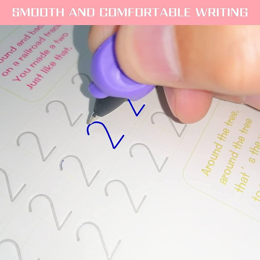 4 Cuadernos de Caligrafía Mágica - Set Reutilizable para Niños