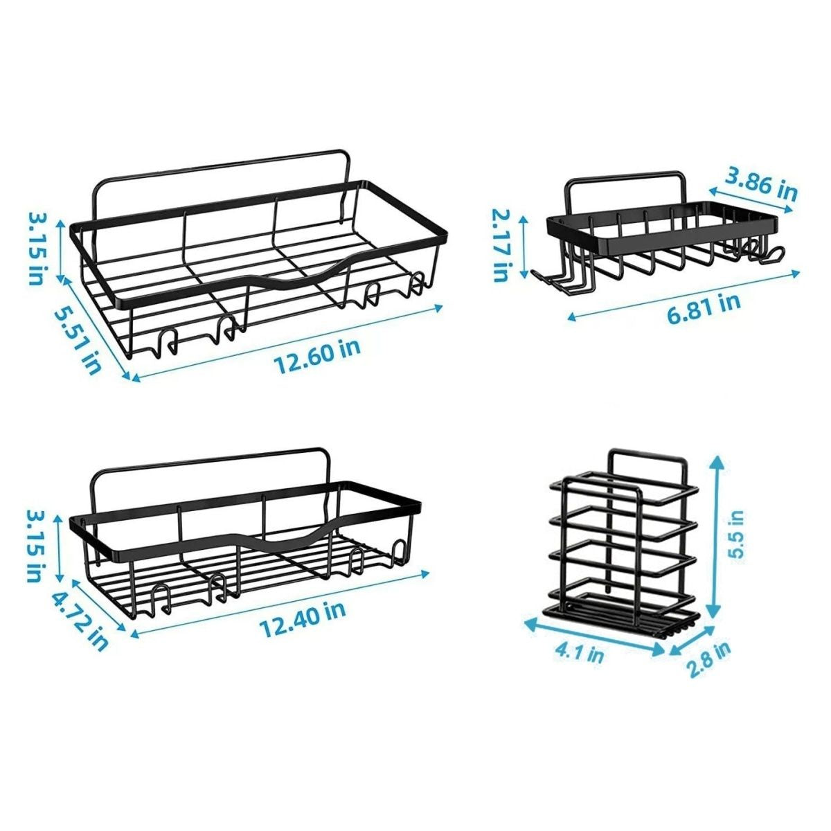 Organizador de Baño Adhesivo - Set 5 Piezas (Envío Gratis)