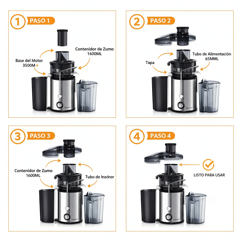 Guía paso a paso - Armado del extractor SOKANY